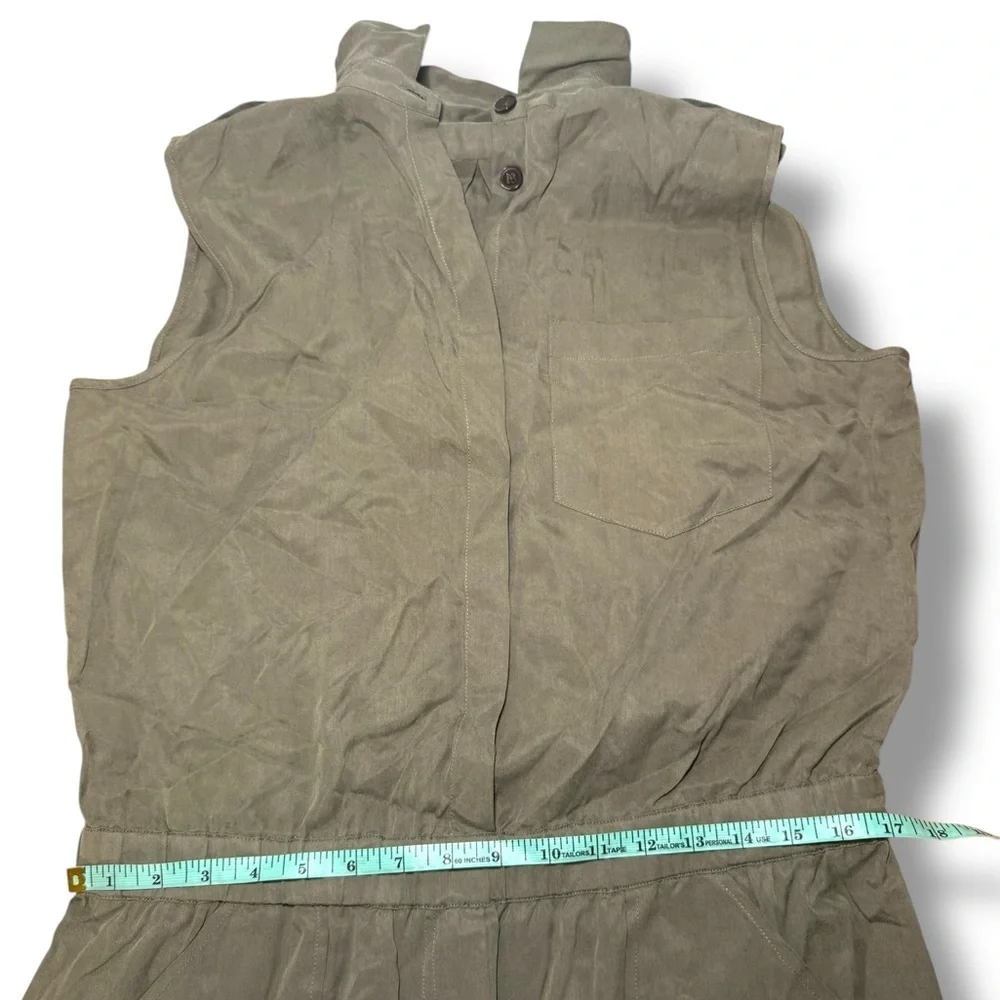ATM Anthony Thomas Melillo Army Green Utility shorts‎ romper Size L EUC